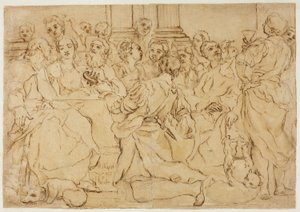 Étude pour les Noces de Cana - Giuseppe Maria Crespi
