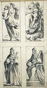 Cartes de tarot du XVIIe siècle par Giuseppe Maria Mitelli