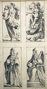 Cartes de tarot du XVIIe siècle par Giuseppe Maria Mitelli