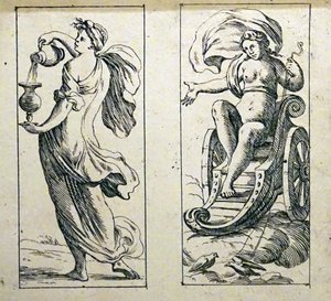 Cartes de tarot du XVIIe siècle par Giuseppe Maria Mitelli
