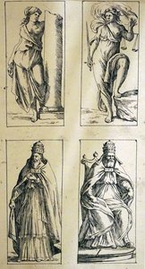 Cartes de tarot du XVIIe siècle par Giuseppe Maria Mitelli