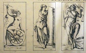 Cartes de tarot du XVIIe siècle par Giuseppe Maria Mitelli