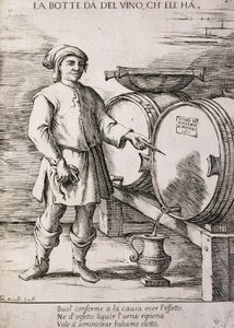 Tonneau donnant le vin qu