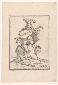 Le pauvre porte le riche (Così va il mondo) - Giuseppe Maria Mitelli