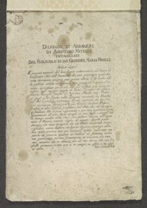 Page de titre avec préface et dédicace - Giuseppe Maria Mitelli