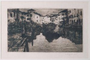 Le canal du marché aux poissons à Chioggia