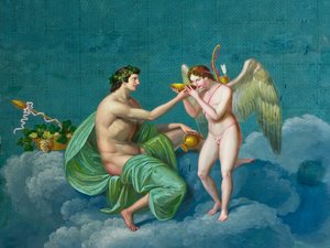 Bacchus et Cupidon, c.1830