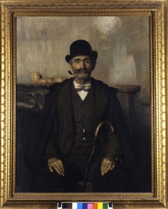 Giuseppe Giani, le médiateur (Portrait de Giuseppe Giani le médiateur). Peinture de Giovanni Pellizza da Volpedo - Giuseppe Pellizza da Volpedo
