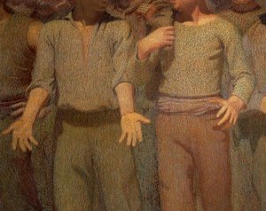 Le Quatrième État, détail - Giuseppe Pellizza da Volpedo