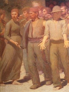 Le Quatrième État (détail) - Giuseppe Pellizza da Volpedo