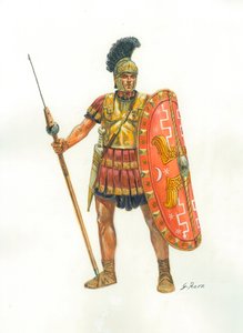 Rome antique : un soldat de la Garde prétorienne - Illustration de Giuseppe Rava