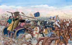 Antiquité égyptienne : la charge des chars hittites de Mupatalli contre l