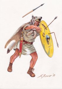 Antiquité romaine (République) : vélites (fantassins légers des siècles pauvres) de l