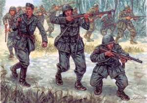 Seconde Guerre mondiale, Guerre italo-grecque : Soldats italiens - Giuseppe Rava