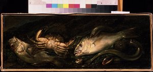 Nature morte aux poissons et au crabe