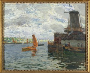 Moulin à vent à Dordrecht - Giuseppe Sacheri