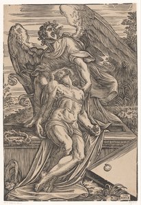 Ange avec le corps du Christ