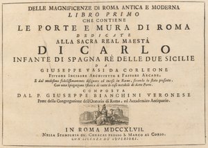 Delle Magnificenze di Roma Antica e Moderna (vol. 1) - Giuseppe Vasi
