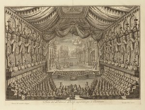 La Performance de La Serenata dans le Palais Royal de Naples