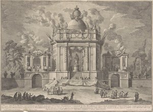 La Prima Macchina pour la Chinea de 1771 : Le Temple d