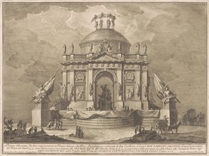 La Prima Macchina pour la Chinea de 1773 : Le Temple de la Paix, 1773