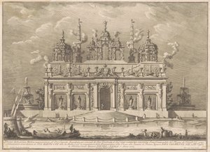 La Prima Macchina pour la Chinea de 1765 : Le jardin des Hespérides - Giuseppe Vasi, after Giuseppe Palazzi, after Paolo Posi