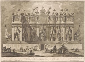 La Prima Macchina pour la Chinea de 1772 : Un bâtiment dédié à la philosophie chinoise