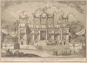 La Seconde Machine pour la Chinea de 1770 : Le Portique du Marché aux Poissons