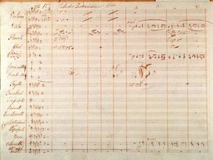 Page de la première édition de la partition musicale de Un ballo in maschera, opéra de Giuseppe Verdi - Giuseppe Verdi
