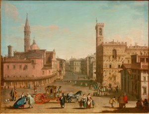 La Piazza San Firenze - Giuseppe Zocchi