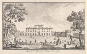 La Villa Royale appelée il Poggio Imperiale, vue..., 1744 - Giuseppe Zocchi