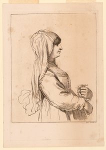 Femme avec un chapelet