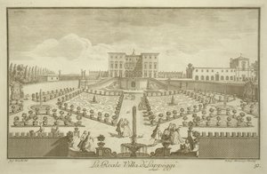 Villa Lappeggi, de Vues de Toscane, publié vers 1744-57 - Giuseppe Zocchi