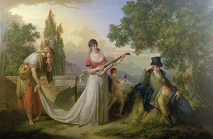 Scène allégorique romantique - Giuseppe or Josef Grassi