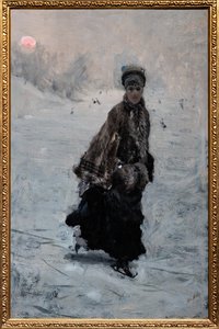 Le patineur - Giuseppe or Joseph de Nittis