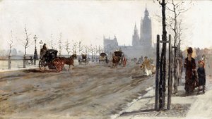 Victoria Embankment, Londres, 1875 - Giuseppe or Joseph de Nittis