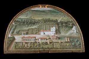 Vue de la Villa di Colle Salvetti près de Livourne, Italie
