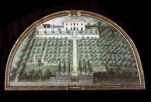 Vue de la Villa di Marignolle près de Florence, Italie