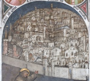 Vue de Padoue au XIVe siècle - Basilique de Saint Antoine - Giusto de Menabuoi
