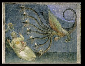 La Femme vêtue de Soleil et le Dragon à Sept Têtes, 1360-70