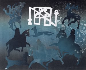 Scène de chasse picte I, 1995 - Gloria Wallington