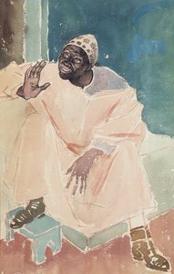 Marocain assis, 1936