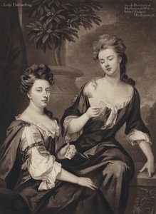 Sarah, Duchesse de Marlborough, et Lady Fitzhardinge - Godfrey (after) Kneller