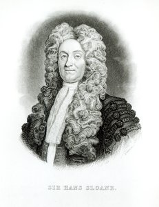 Sir Hans Sloane (1660-1753) gravé par William Home Lizars pour les mémoires de Sloane dans la bibliothèque du naturaliste de Jardine, vers 1833-45 - Godfrey Kneller