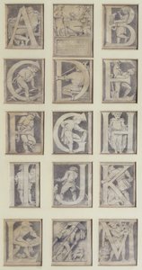 A-M, design pour treize lettres pour l