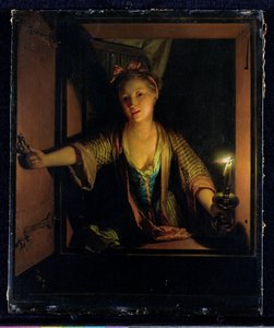 Une fille à la fenêtre