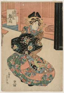 La courtisane Hinaogi du Daikokuya à l
