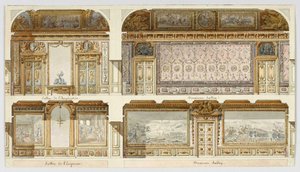 Projet de décors des appartements de l