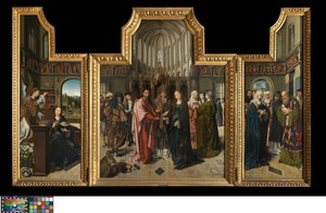 Le Triptyque Colibrant, vers 1517 - Goossen van der (1465 c.1538) Weyden