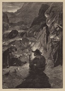 Autour du feu de camp - Gordon Frederick (after) Browne